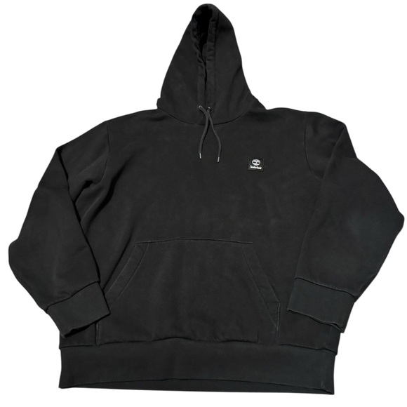 Timberland Men’s Black Hoodie Size Large Pullover Sweatshirt - Picture 1 of 5